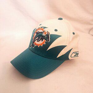 Miami Dolphins Sharktooth Cap NFL Strap back Vintage 1990s